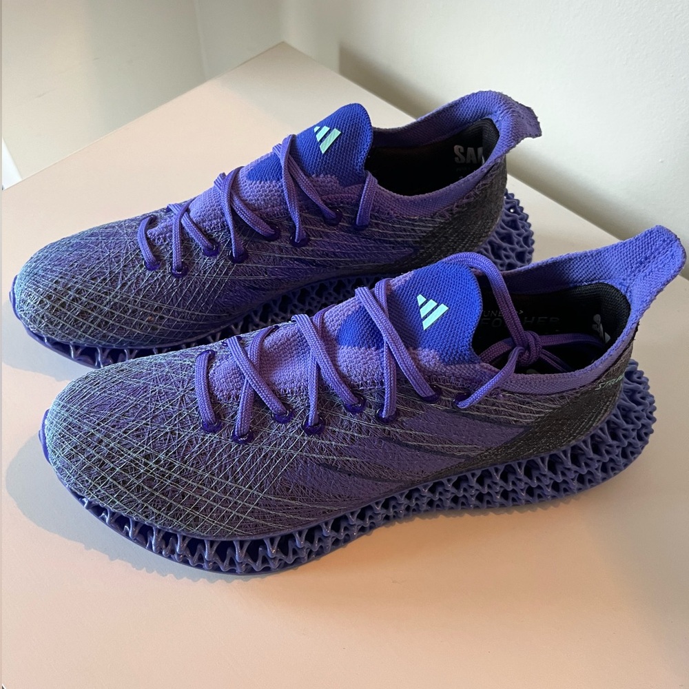 adidas Purple and Black Athletic Shoes